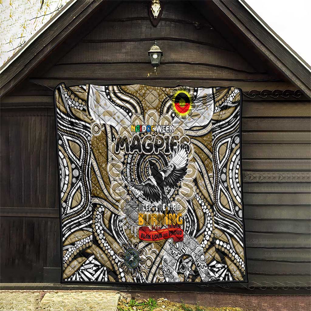 Collingwood Magpies NAIDOC Week 2024 Quilt Mascot Football