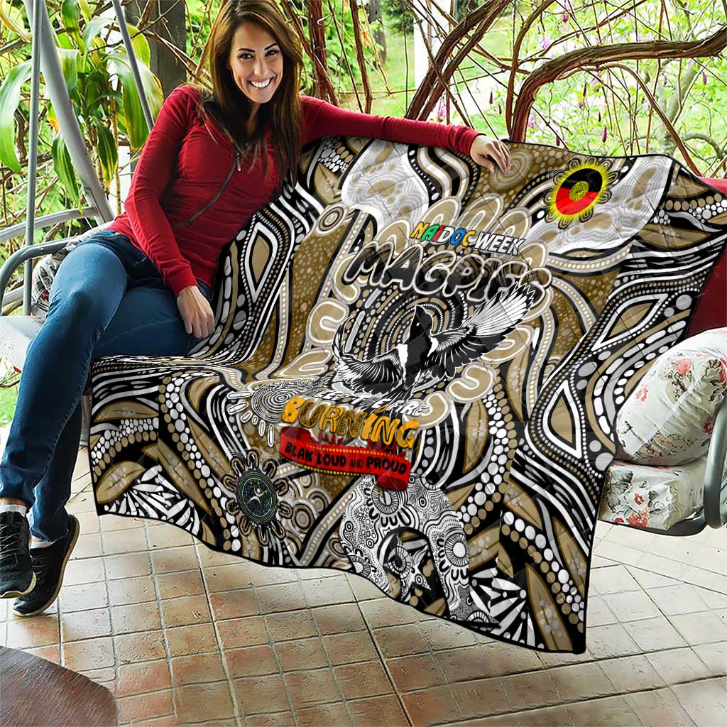Collingwood Magpies NAIDOC Week 2024 Quilt Mascot Football