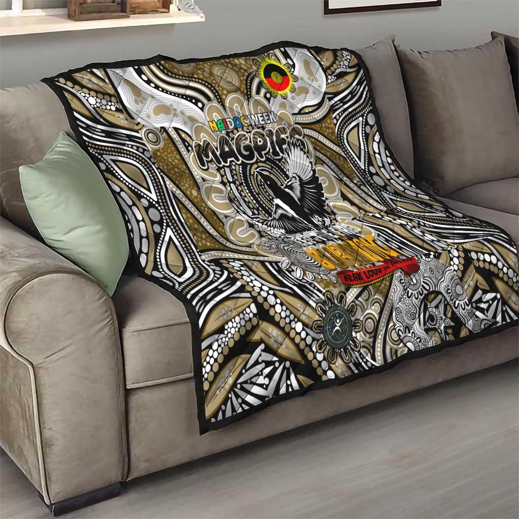Collingwood Magpies NAIDOC Week 2024 Quilt Mascot Football