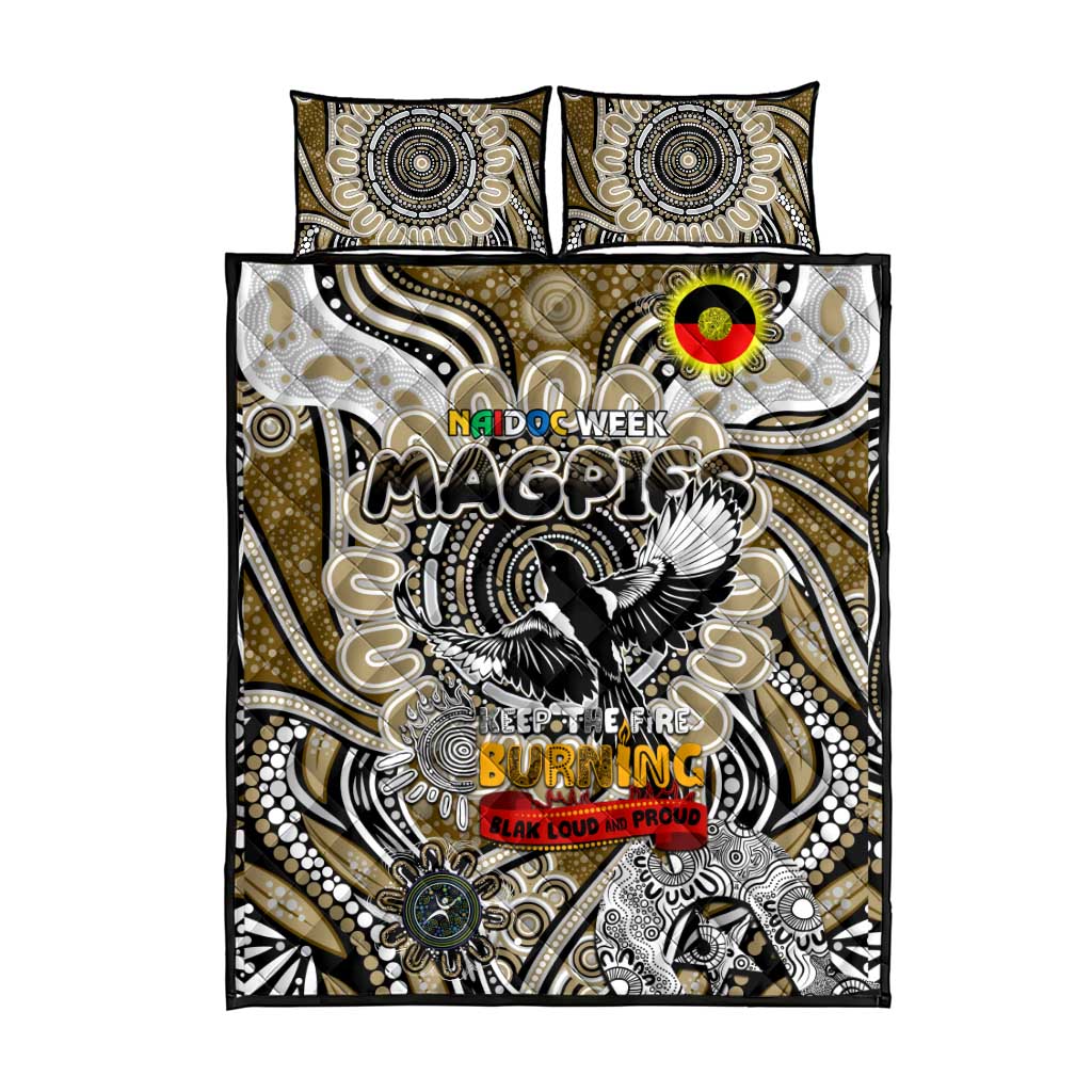 Collingwood Magpies NAIDOC Week 2024 Quilt Bed Set Mascot Football