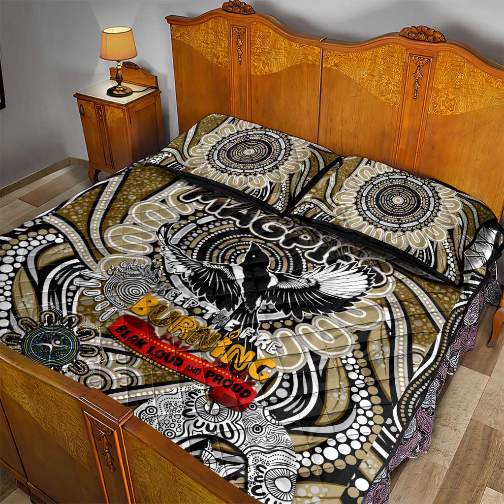 Collingwood Magpies NAIDOC Week 2024 Quilt Bed Set Mascot Football