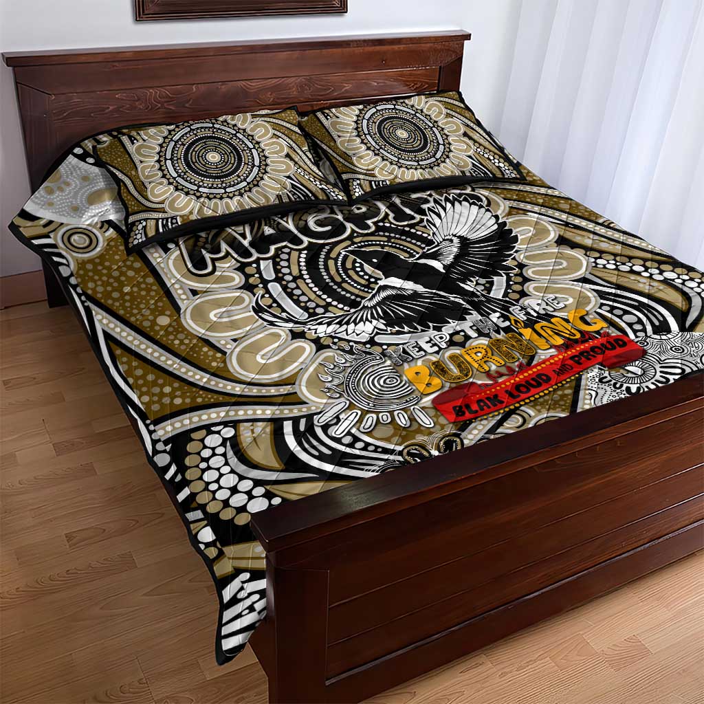 Collingwood Magpies NAIDOC Week 2024 Quilt Bed Set Mascot Football