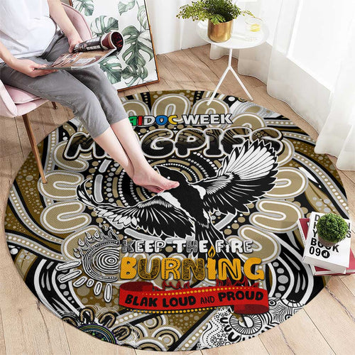 Collingwood Magpies NAIDOC Week 2024 Round Carpet Mascot Football