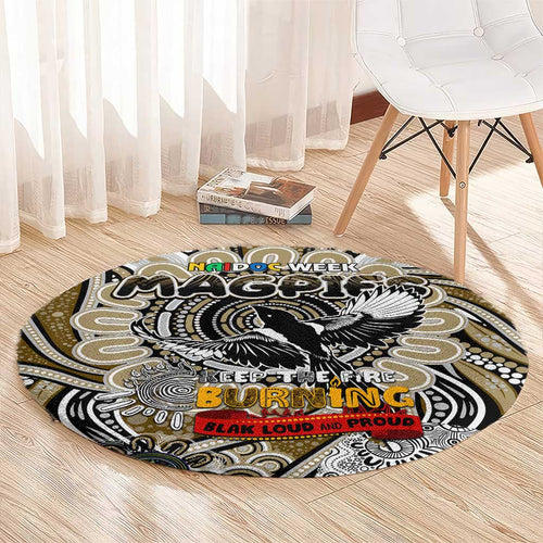 Collingwood Magpies NAIDOC Week 2024 Round Carpet Mascot Football