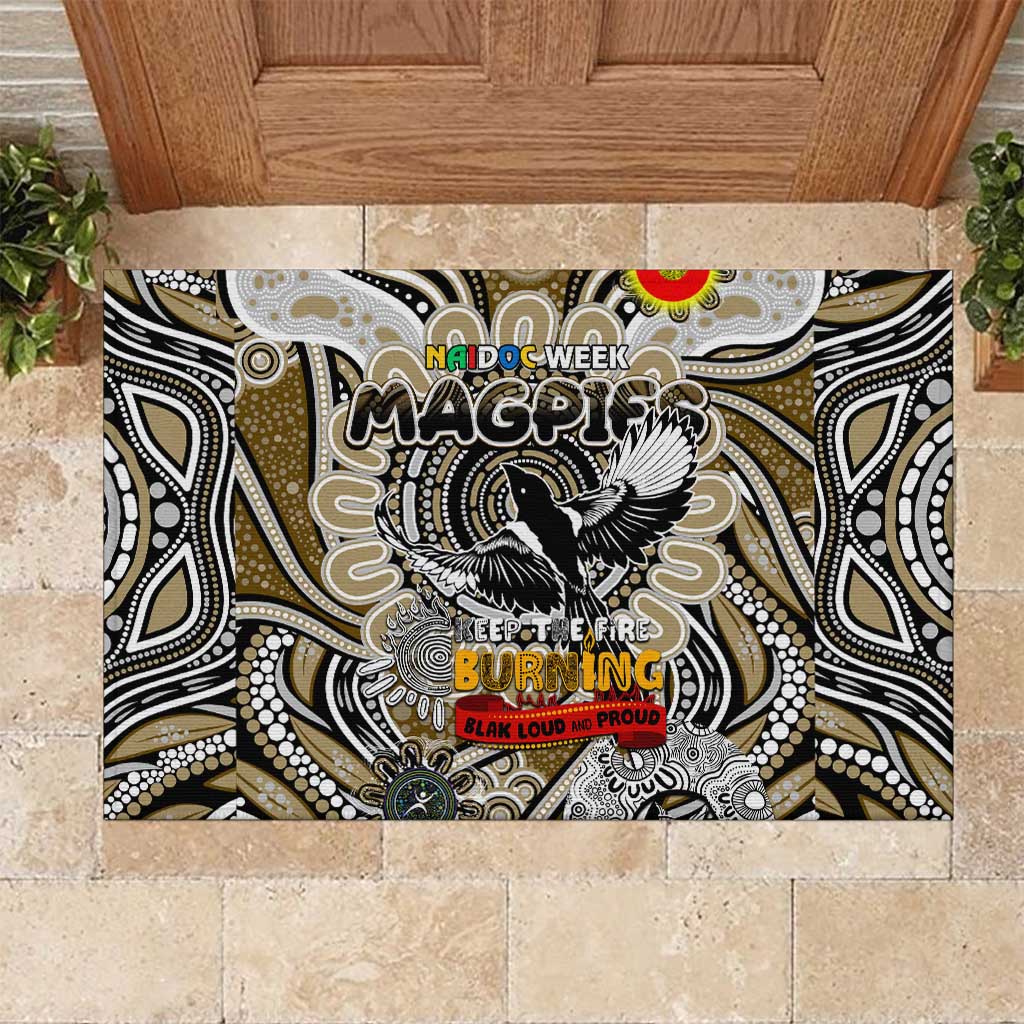 Collingwood Magpies NAIDOC Week 2024 Rubber Doormat Mascot Football
