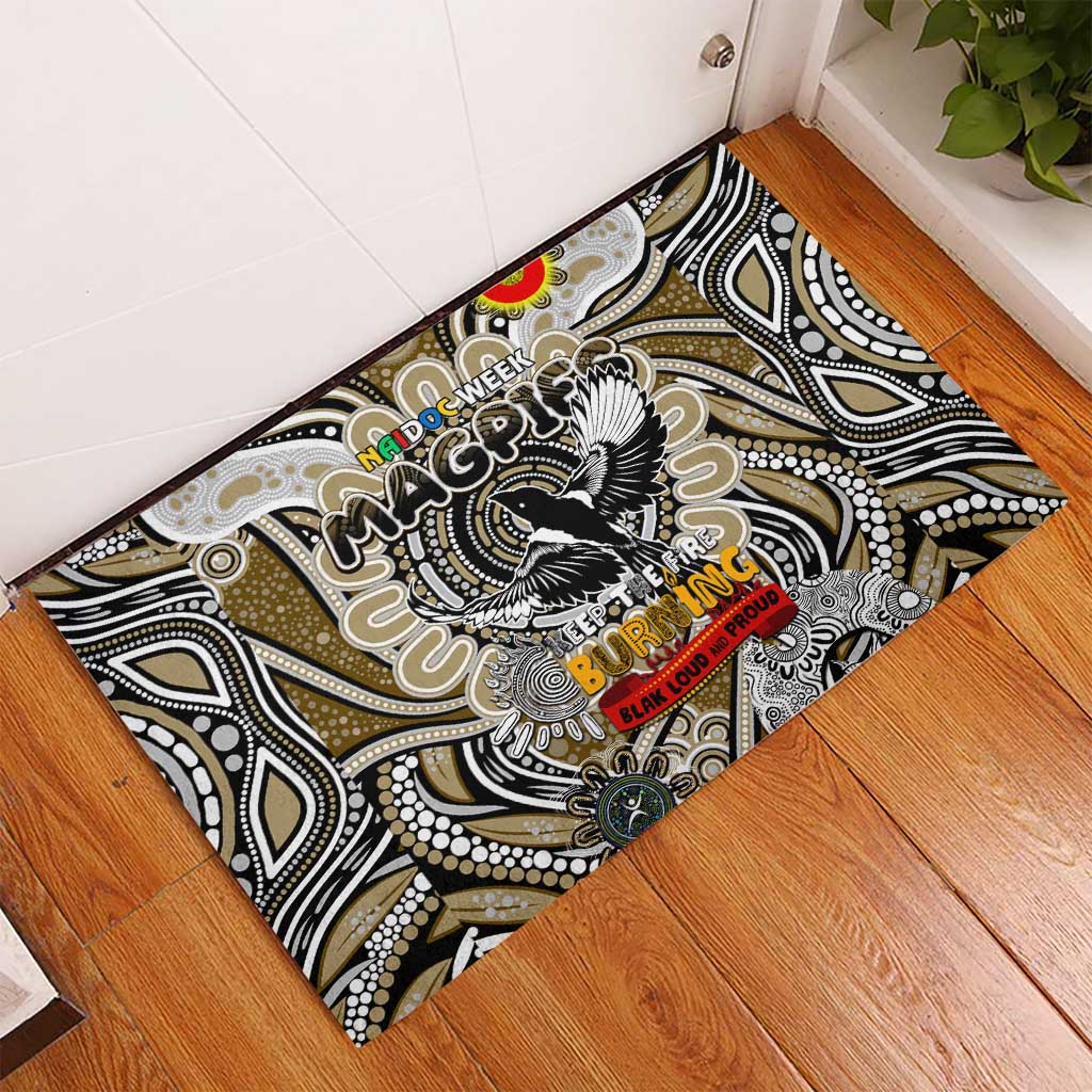Collingwood Magpies NAIDOC Week 2024 Rubber Doormat Mascot Football