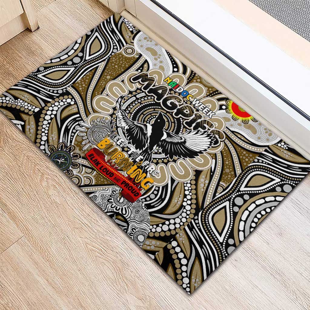 Collingwood Magpies NAIDOC Week 2024 Rubber Doormat Mascot Football