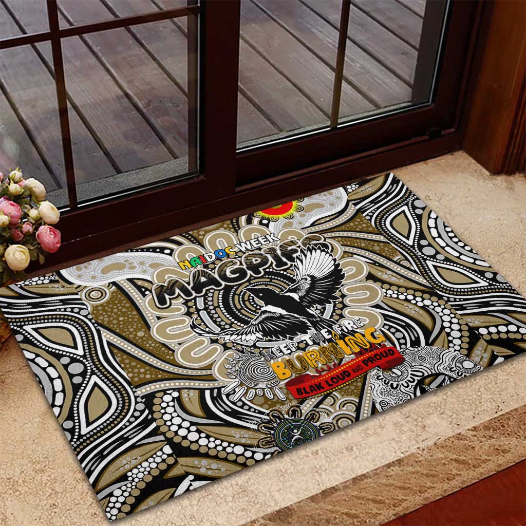 Collingwood Magpies NAIDOC Week 2024 Rubber Doormat Mascot Football