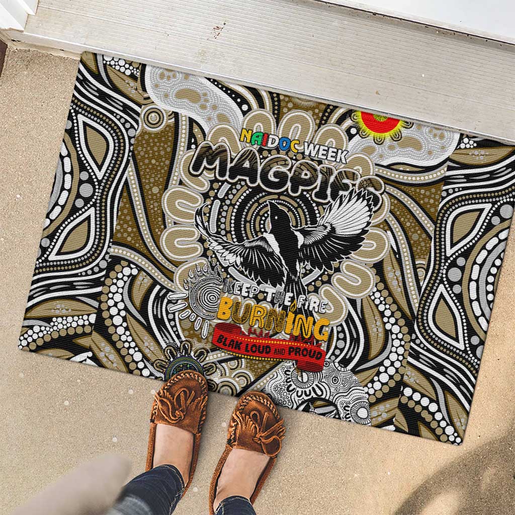 Collingwood Magpies NAIDOC Week 2024 Rubber Doormat Mascot Football