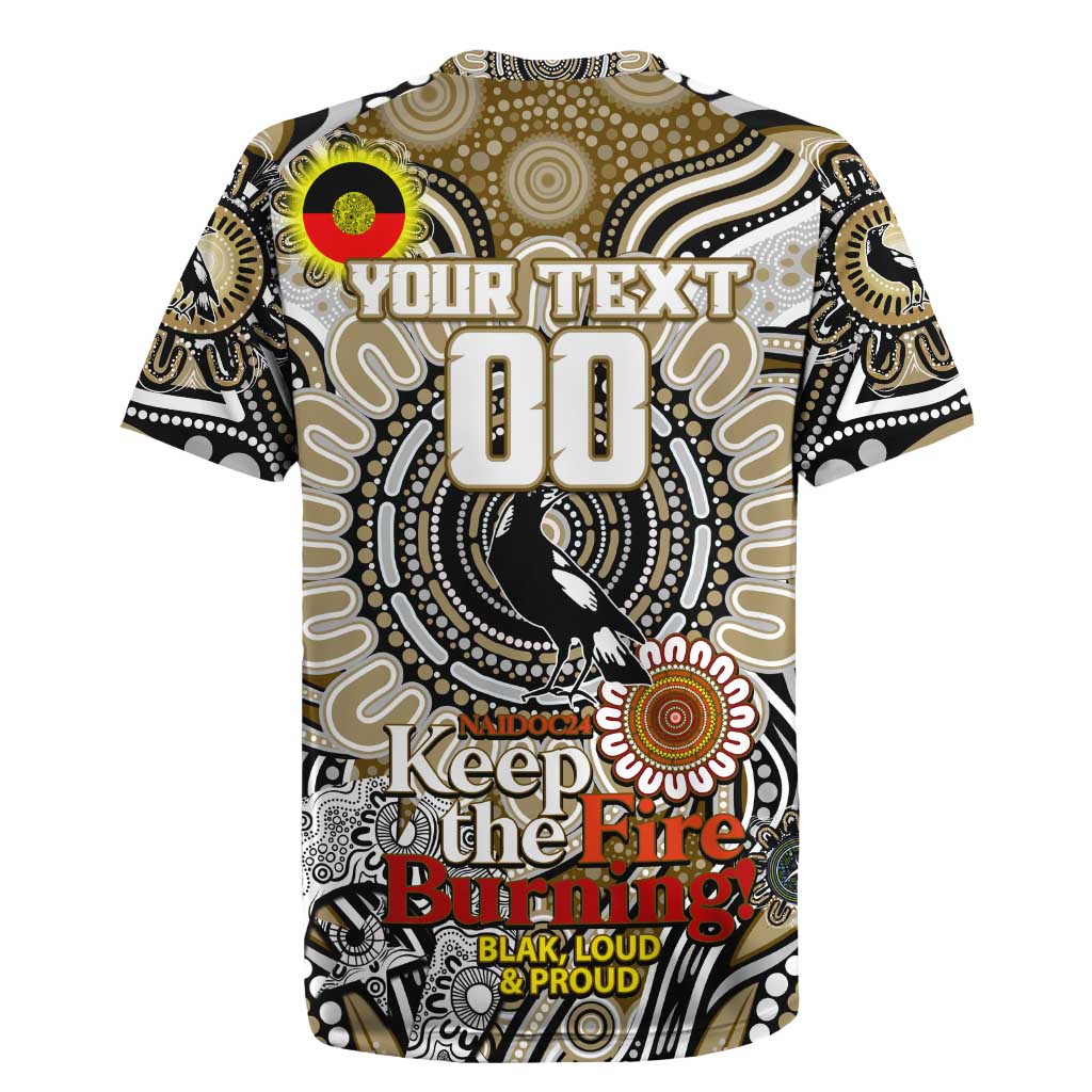 Custom Collingwood Magpies NAIDOC Week 2024 Rugby Jersey Mascot Football