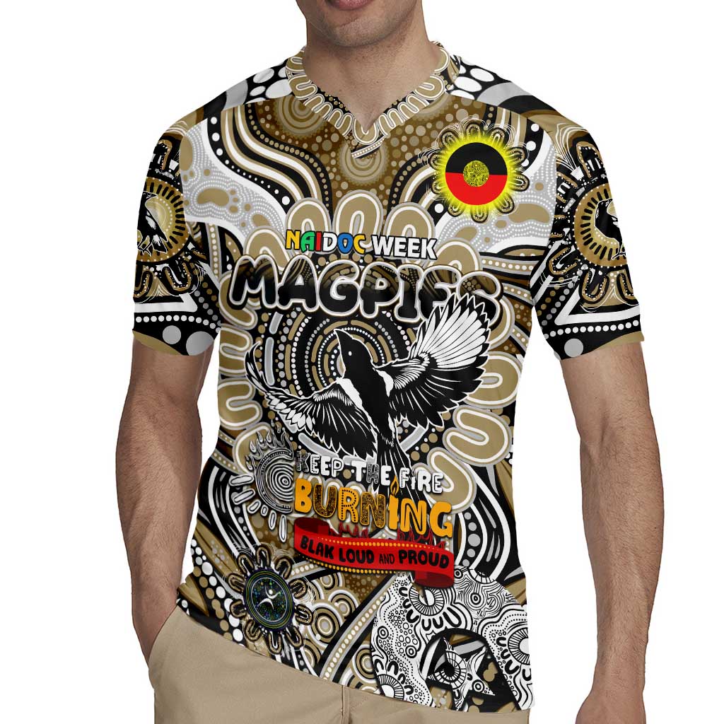 Custom Collingwood Magpies NAIDOC Week 2024 Rugby Jersey Mascot Football