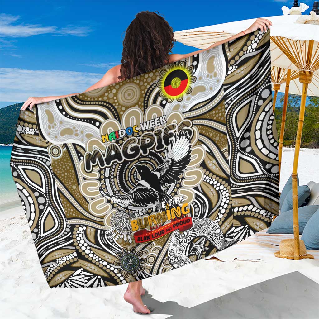 Collingwood Magpies NAIDOC Week 2024 Sarong Mascot Football