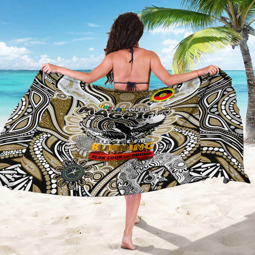 Collingwood Magpies NAIDOC Week 2024 Sarong Mascot Football