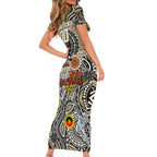 Custom Collingwood Magpies NAIDOC Week 2024 Short Sleeve Bodycon Dress Mascot Football