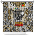 Collingwood Magpies NAIDOC Week 2024 Shower Curtain Mascot Football
