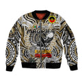 Custom Collingwood Magpies NAIDOC Week 2024 Sleeve Zip Bomber Jacket Mascot Football