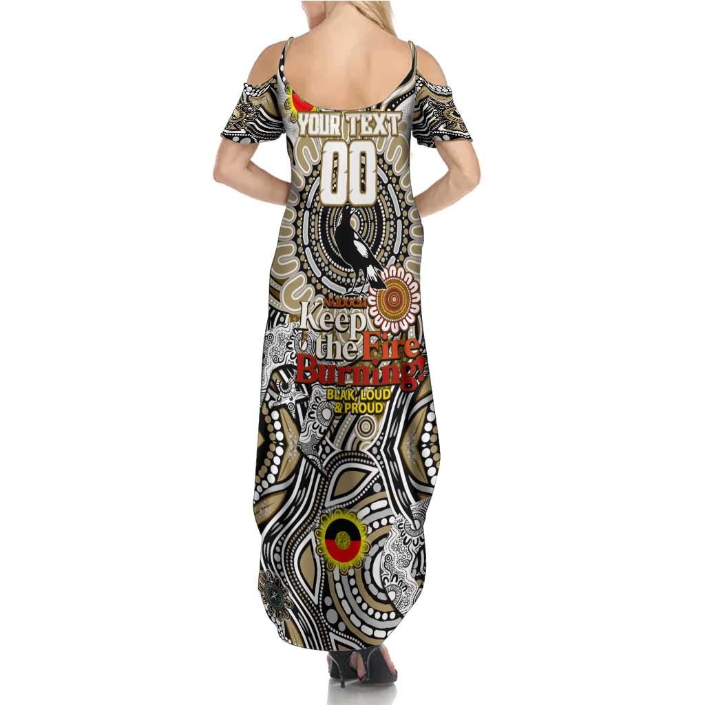 Custom Collingwood Magpies NAIDOC Week 2024 Summer Maxi Dress Mascot Football