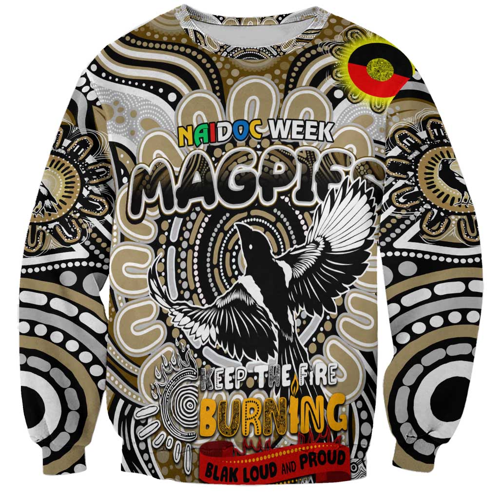 Custom Collingwood Magpies NAIDOC Week 2024 Sweatshirt Mascot Football