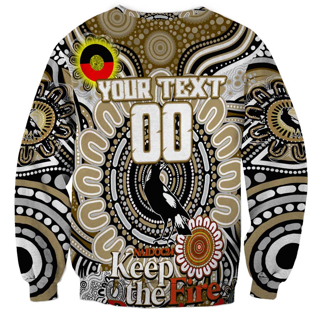 Custom Collingwood Magpies NAIDOC Week 2024 Sweatshirt Mascot Football