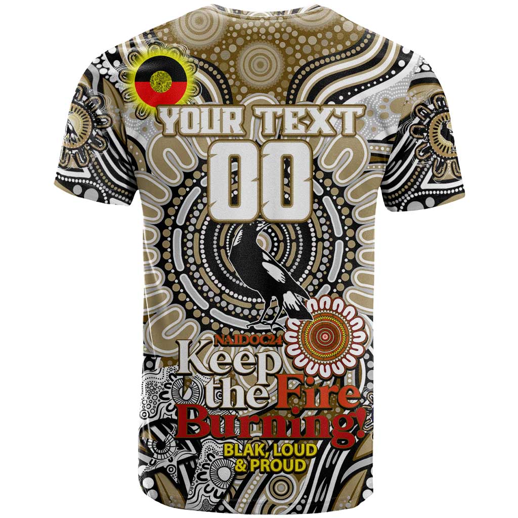 Custom Collingwood Magpies NAIDOC Week 2024 T Shirt Mascot Football