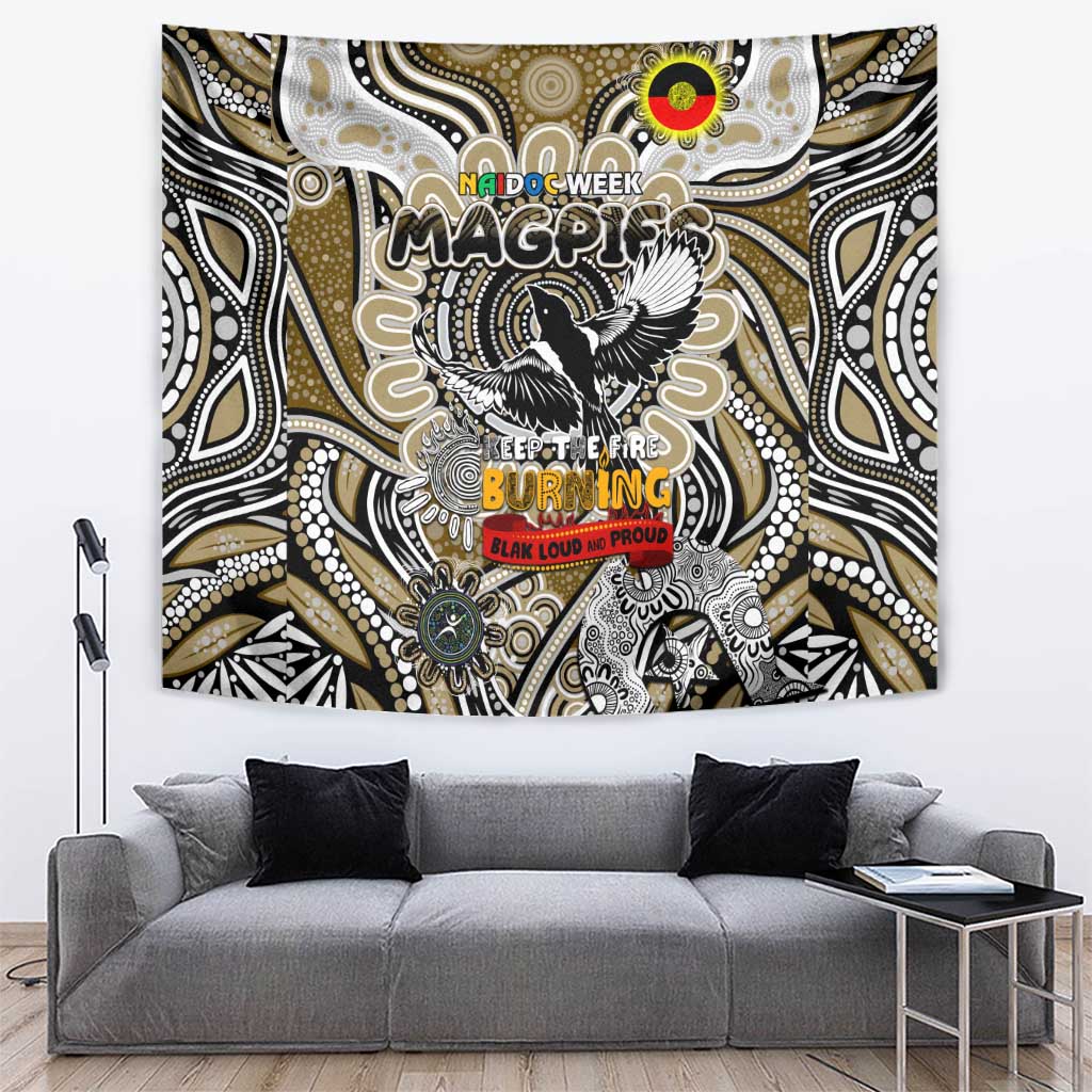 Collingwood Magpies NAIDOC Week 2024 Tapestry Mascot Football