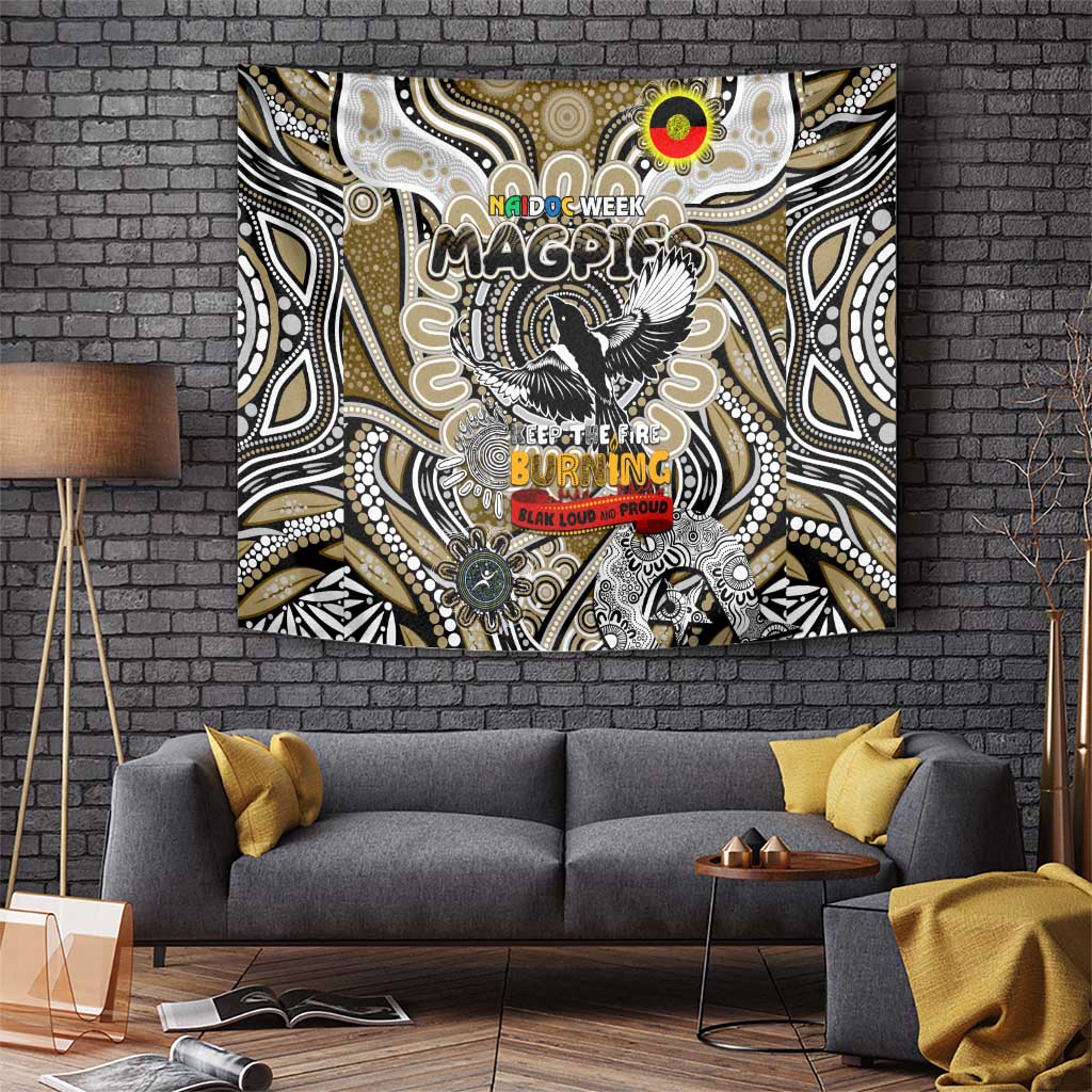 Collingwood Magpies NAIDOC Week 2024 Tapestry Mascot Football