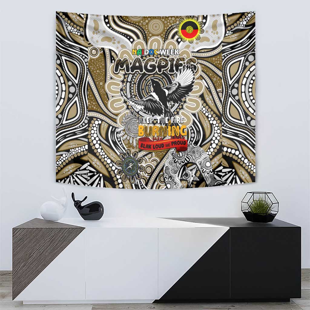 Collingwood Magpies NAIDOC Week 2024 Tapestry Mascot Football