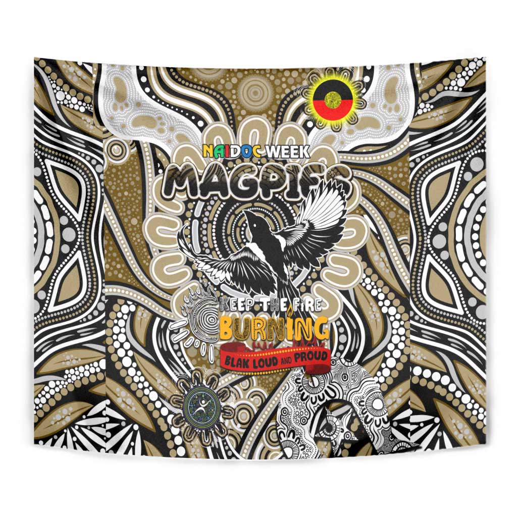 Collingwood Magpies NAIDOC Week 2024 Tapestry Mascot Football