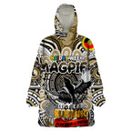 Custom Collingwood Magpies NAIDOC Week 2024 Wearable Blanket Hoodie Mascot Football