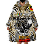Custom Collingwood Magpies NAIDOC Week 2024 Wearable Blanket Hoodie Mascot Football