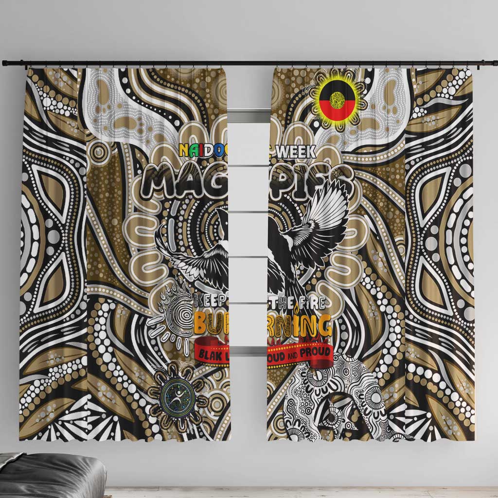 Collingwood Magpies NAIDOC Week 2024 Window Curtain Mascot Football