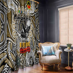 Collingwood Magpies NAIDOC Week 2024 Window Curtain Mascot Football
