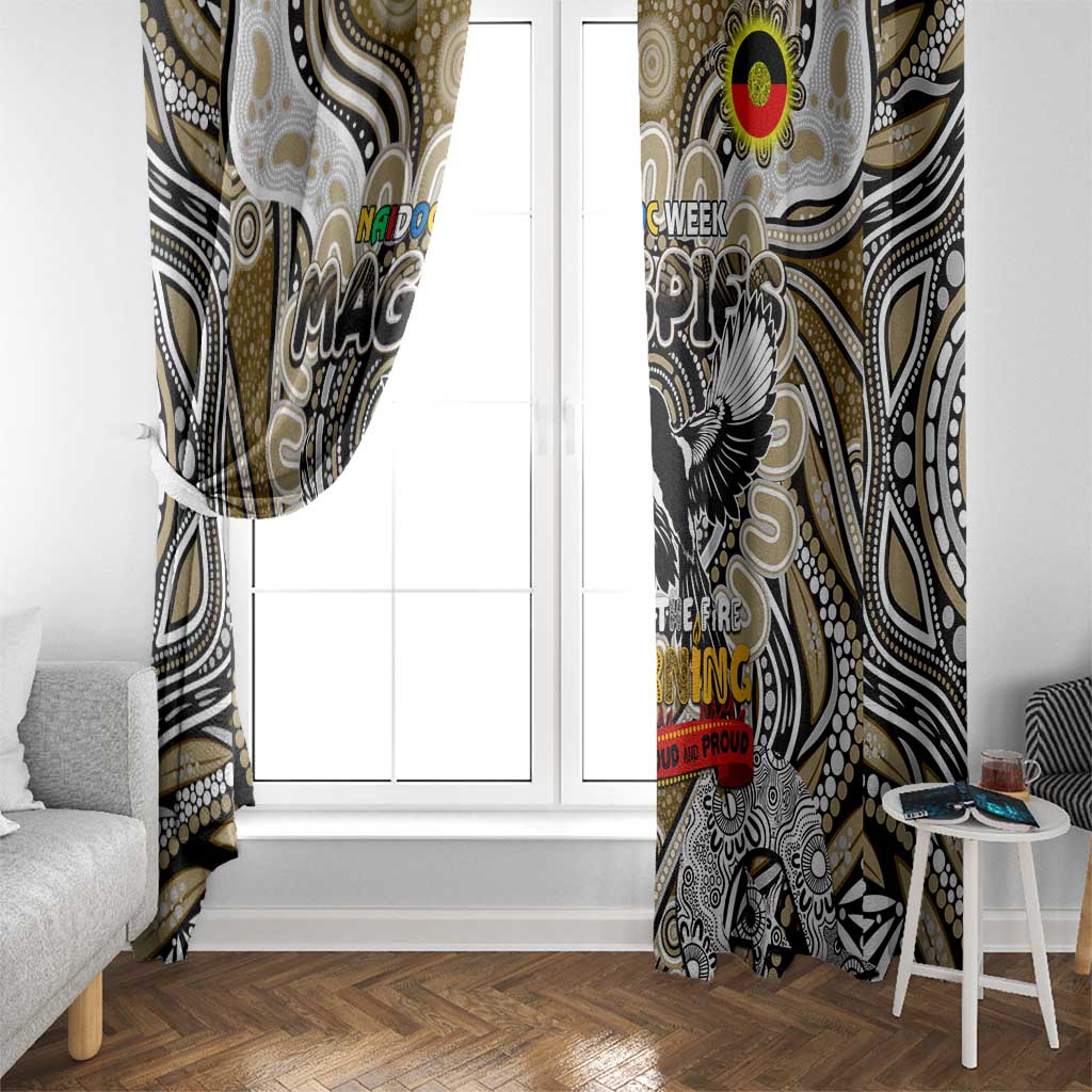 Collingwood Magpies NAIDOC Week 2024 Window Curtain Mascot Football