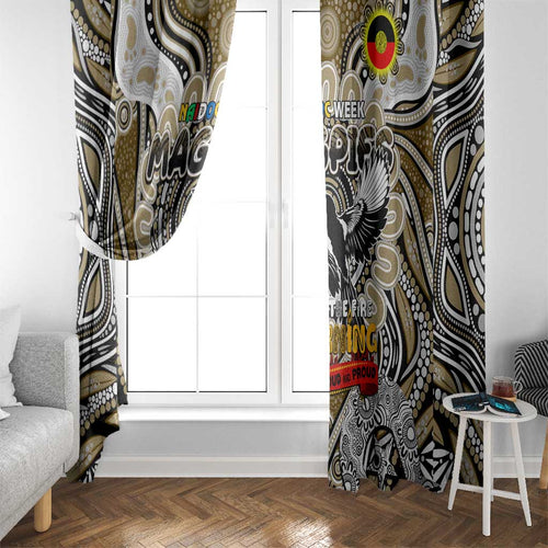 Collingwood Magpies NAIDOC Week 2024 Window Curtain Mascot Football