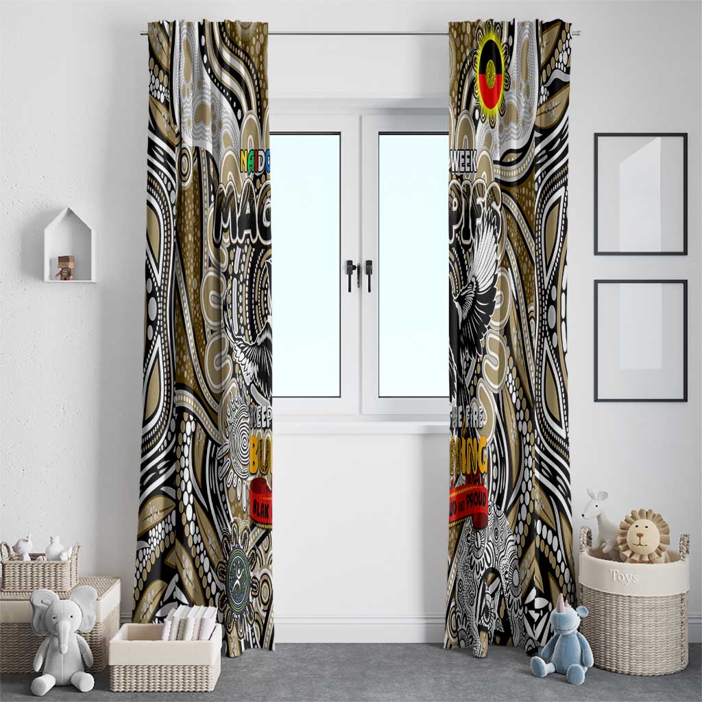 Collingwood Magpies NAIDOC Week 2024 Window Curtain Mascot Football