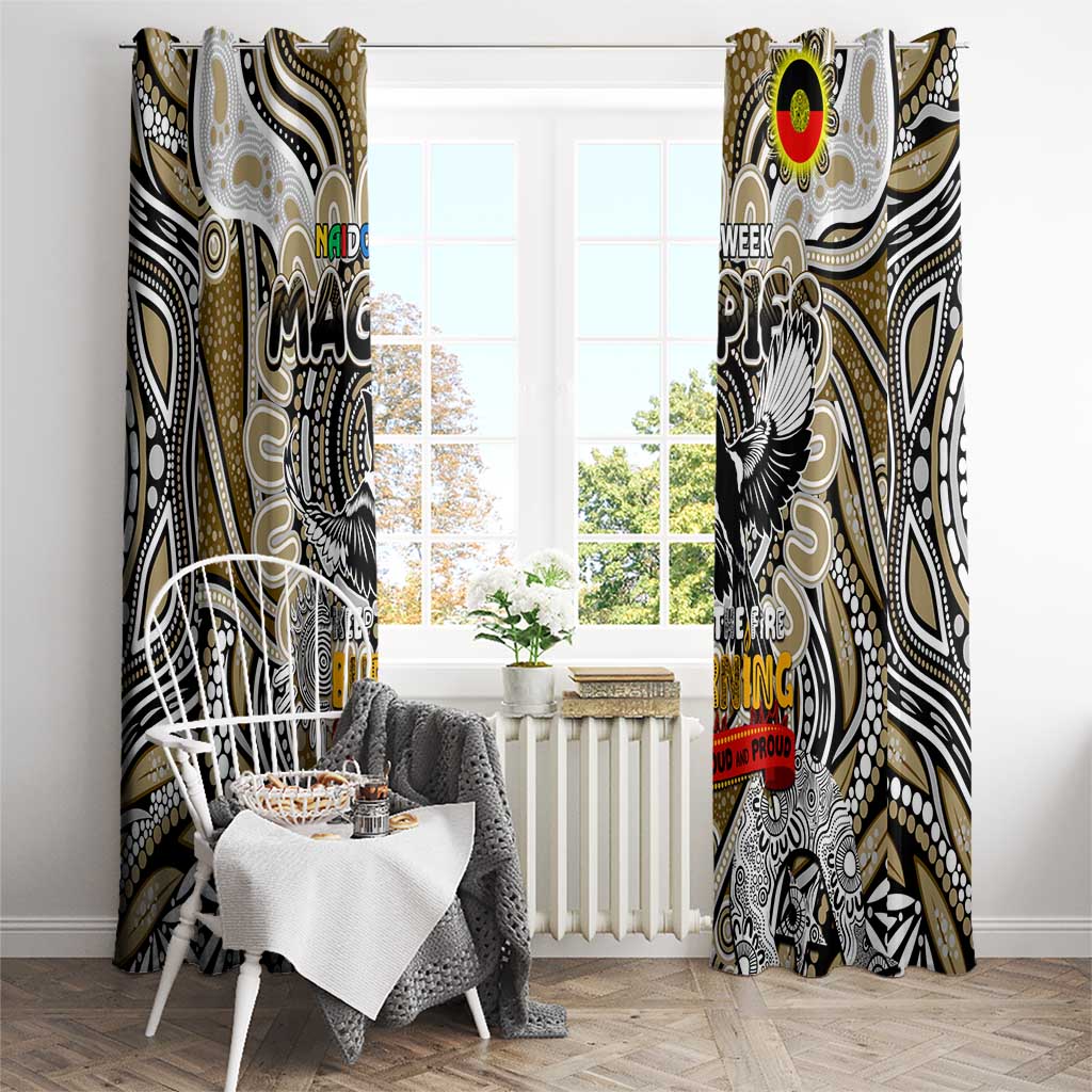 Collingwood Magpies NAIDOC Week 2024 Window Curtain Mascot Football