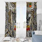 Collingwood Magpies NAIDOC Week 2024 Window Curtain Mascot Football