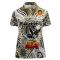 Custom Collingwood Magpies NAIDOC Week 2024 Women Polo Shirt Mascot Football