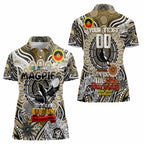 Custom Collingwood Magpies NAIDOC Week 2024 Women Polo Shirt Mascot Football