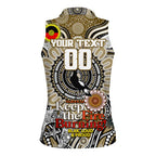 Custom Collingwood Magpies NAIDOC Week 2024 Women Sleeveless Polo Shirt Mascot Football