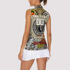 Custom Collingwood Magpies NAIDOC Week 2024 Women Sleeveless Polo Shirt Mascot Football