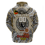 Custom Collingwood Magpies NAIDOC Week 2024 Zip Hoodie Mascot Football