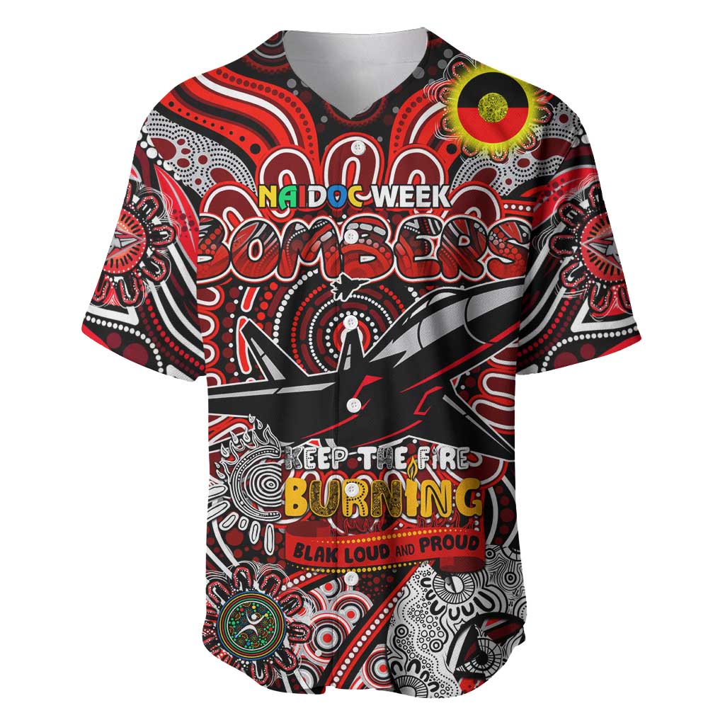 Custom Essendon Bombers NAIDOC Week 2024 Baseball Jersey Mascot Football