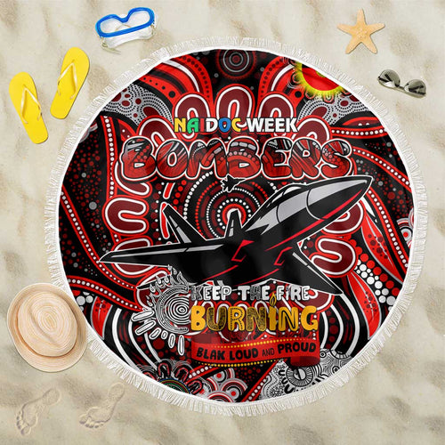 Essendon Bombers NAIDOC Week 2024 Beach Blanket Mascot Football