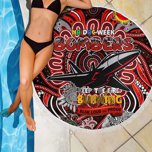 Essendon Bombers NAIDOC Week 2024 Beach Blanket Mascot Football