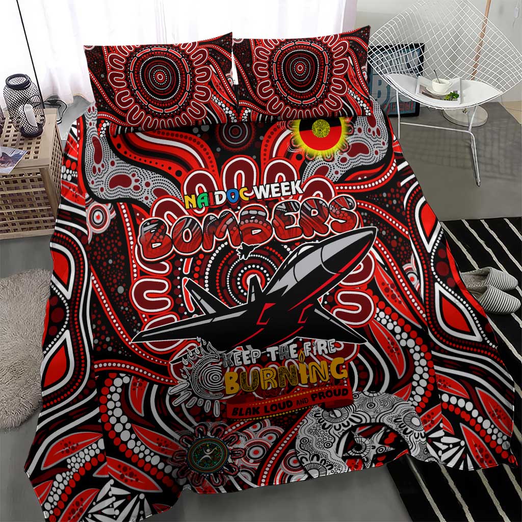 Essendon Bombers NAIDOC Week 2024 Bedding Set Mascot Football