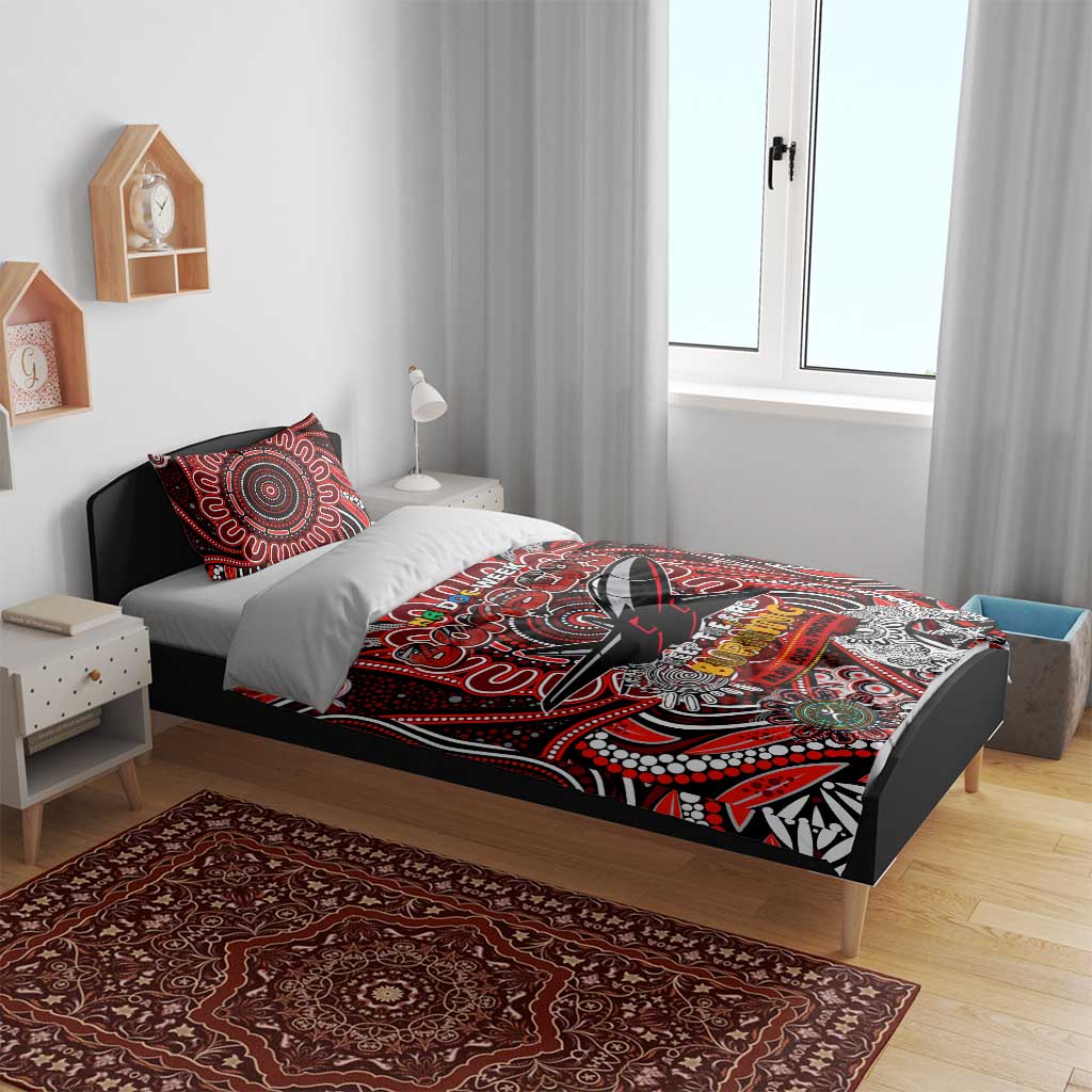 Essendon Bombers NAIDOC Week 2024 Bedding Set Mascot Football