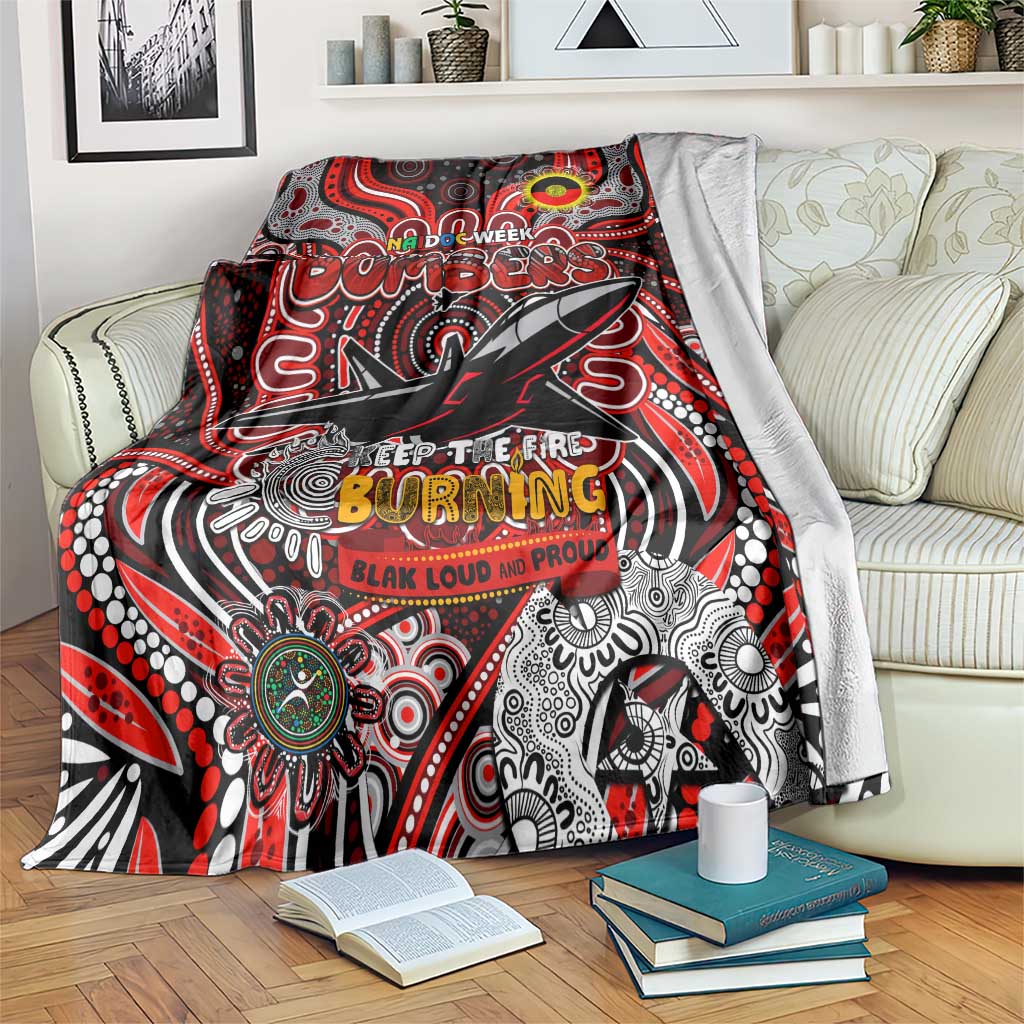 Essendon Bombers NAIDOC Week 2024 Blanket Mascot Football