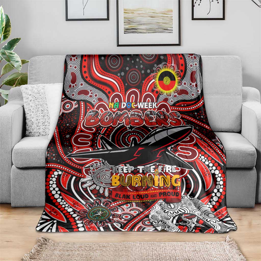 Essendon Bombers NAIDOC Week 2024 Blanket Mascot Football