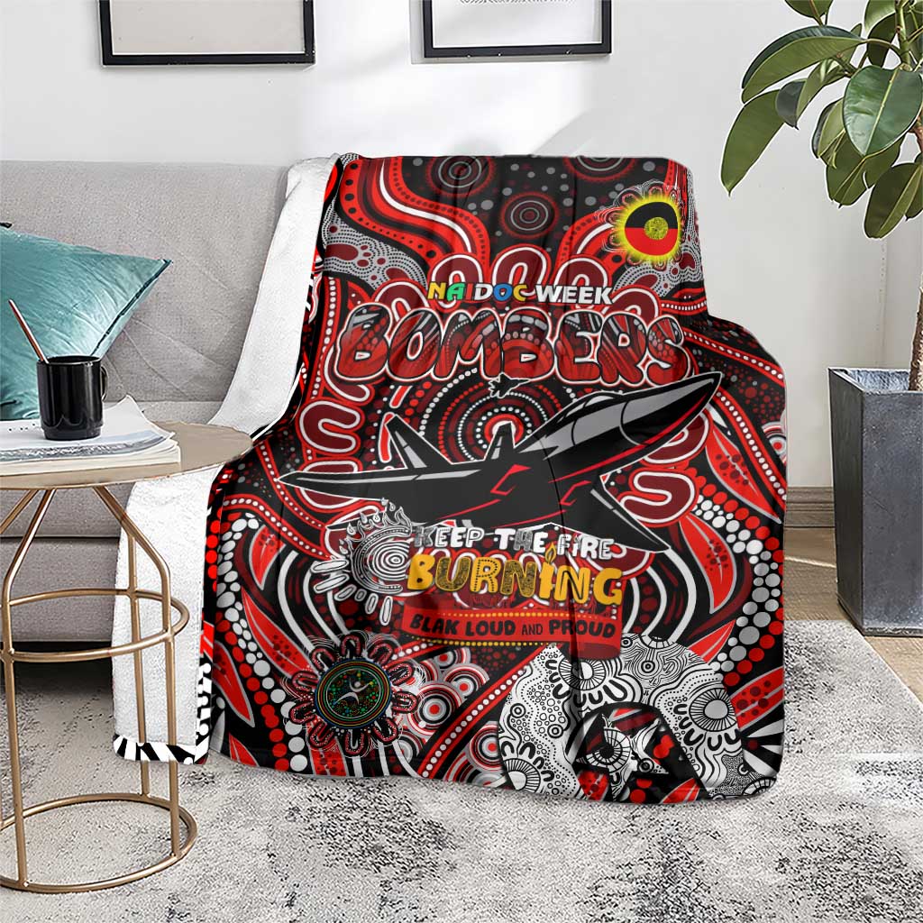 Essendon Bombers NAIDOC Week 2024 Blanket Mascot Football